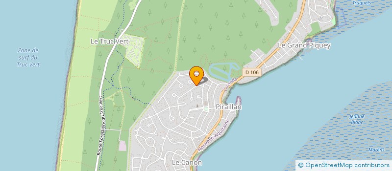 localisation de l'entreprise MONSIEUR REGIS FILLATREAU  LEGE-CAP-FERRET