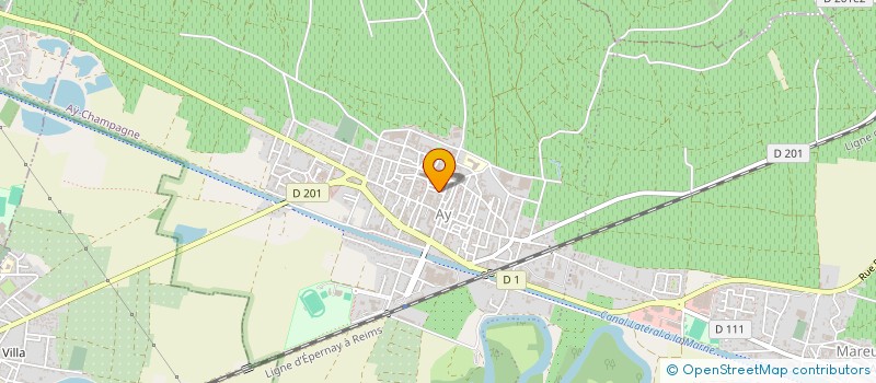 localisation de l'entreprise MONSIEUR REGIS FLINIAUX  AY-CHAMPAGNE