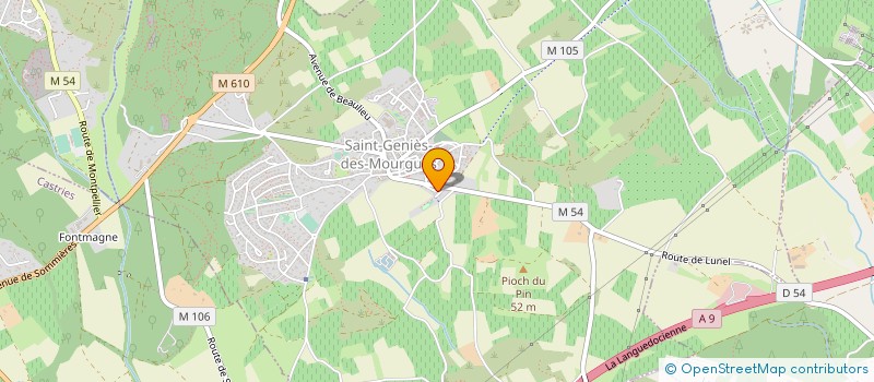 localisation de l'entreprise MONSIEUR REGIS FRAISSE à SAINT-GENIES-DES-MOURGUES