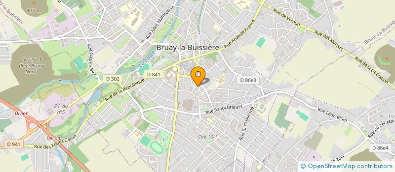 localisation de l'entreprise MONSIEUR REGIS GALLET  BRUAY-LA-BUISSIERE