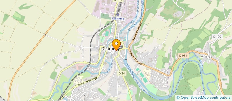 localisation de l'entreprise MONSIEUR REGIS GANSTER à CLAMECY
