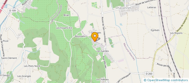 localisation de l'entreprise MONSIEUR REGIS GARNIER  MERCUROL-VEAUNES