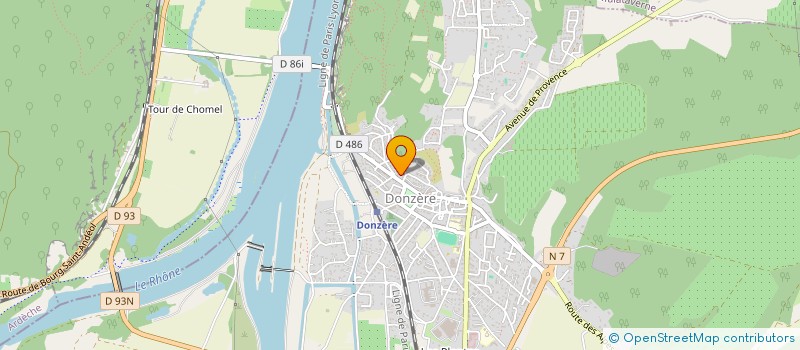 localisation de l'entreprise MONSIEUR REGIS GAUDUCHON  DONZERE