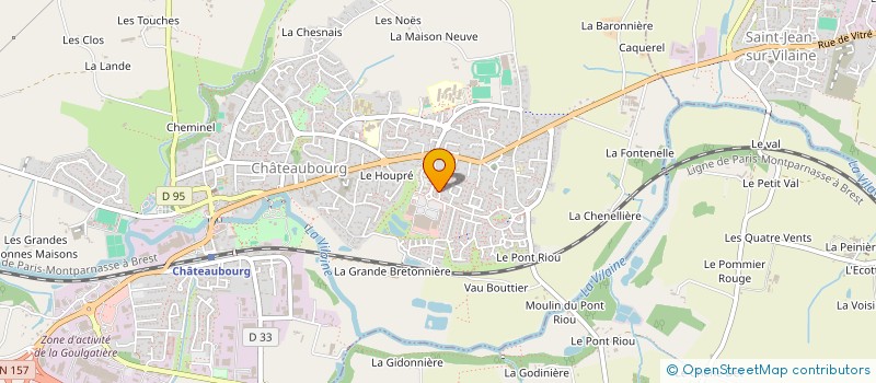 localisation de l'entreprise MONSIEUR REGIS GAULTIER  CHATEAUBOURG