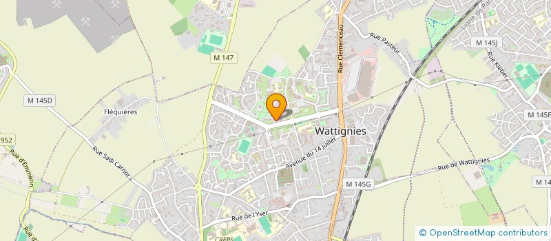 localisation de l'entreprise MONSIEUR REGIS GAUVIN  WATTIGNIES