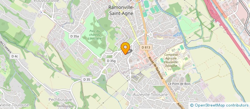 localisation de l'entreprise MONSIEUR REGIS GAYON  RAMONVILLE-SAINT-AGNE