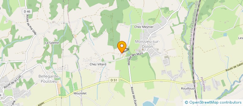 localisation de l'entreprise MONSIEUR REGIS GENEVE  MOISSIEU-SUR-DOLON