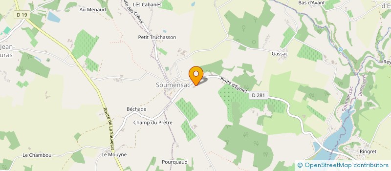 localisation de l'entreprise MONSIEUR REGIS GEOFFROY  DURAS