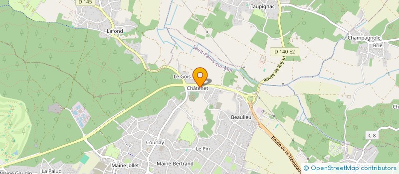 localisation de l'entreprise MONSIEUR REGIS GERVREAU  SAINT-PALAIS-SUR-MER