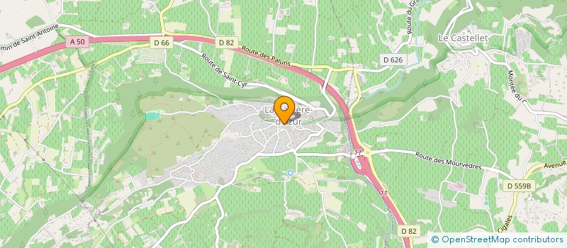 localisation de l'entreprise MONSIEUR REGIS GIRAUD à LA CADIERE D'AZUR