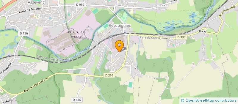 localisation de l'entreprise MONSIEUR REGIS GLINNE à RECQUIGNIES