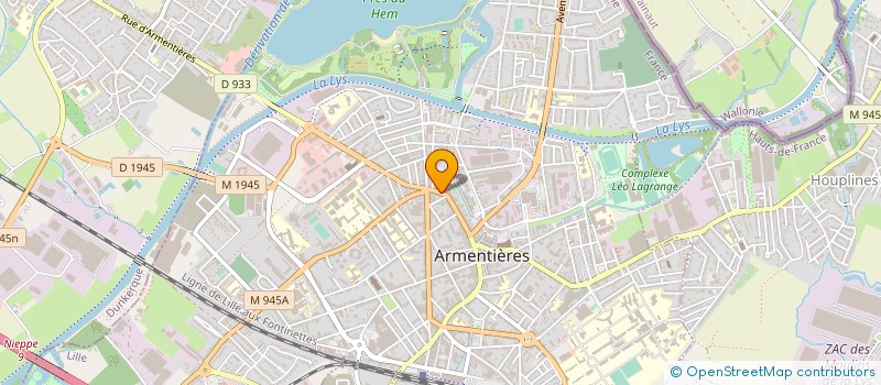 localisation de l'entreprise MONSIEUR REGIS GOUSSEN à ARMENTIERES