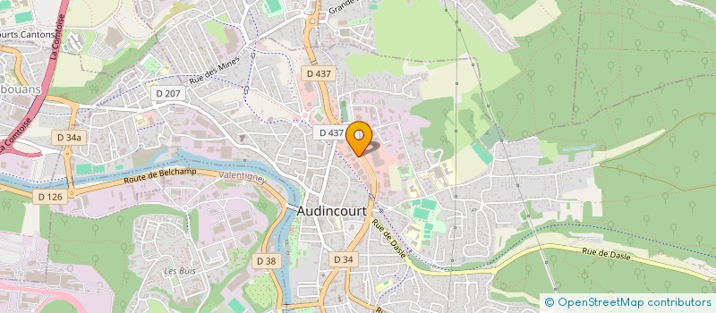 localisation de l'entreprise MONSIEUR REGIS GRANDJEAN à AUDINCOURT