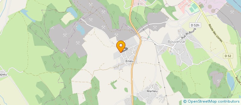 localisation de l'entreprise MONSIEUR REGIS GRANJON  BOUVESSE-QUIRIEU