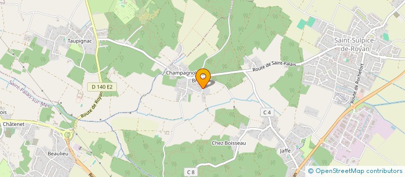 localisation de l'entreprise MONSIEUR REGIS GREBERT à SAINT-SULPICE-DE-ROYAN