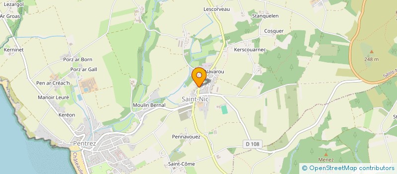 localisation de l'entreprise MONSIEUR REGIS GUEGUENIAT  SAINT-NIC