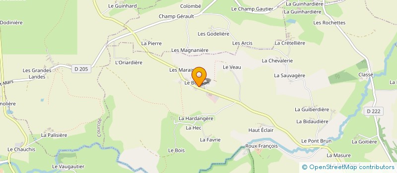 localisation de l'entreprise MONSIEUR REGIS GUENE à SAINT-GERMAIN-DE-COULAMER