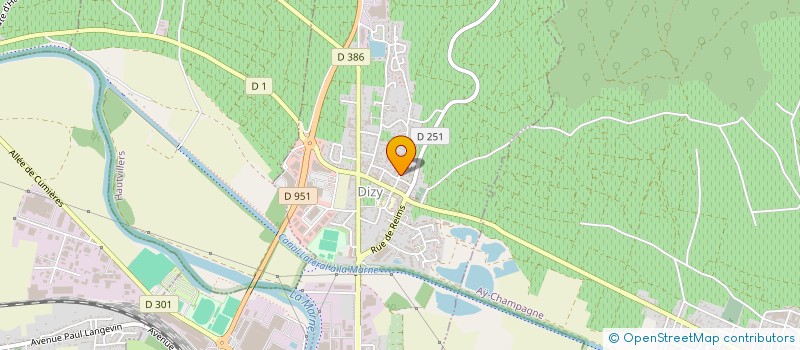 localisation de l'entreprise MONSIEUR REGIS GUERET  DIZY