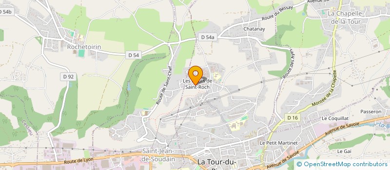 localisation de l'entreprise MONSIEUR REGIS GUERET  LA TOUR-DU-PIN