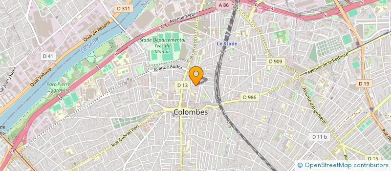 localisation de l'entreprise MONSIEUR REGIS HAGHEBAERT à COLOMBES