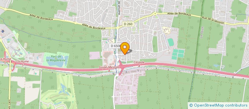 localisation de l'entreprise MONSIEUR REGIS HARRIBEY  GUJAN MESTRAS