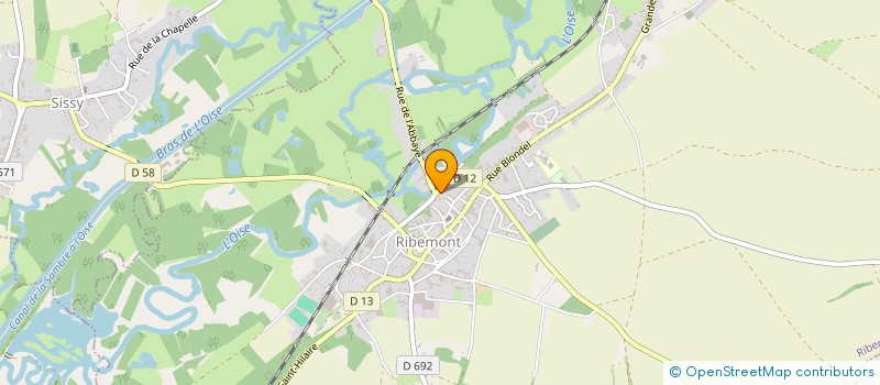 localisation de l'entreprise MONSIEUR REGIS HERIN  RIBEMONT