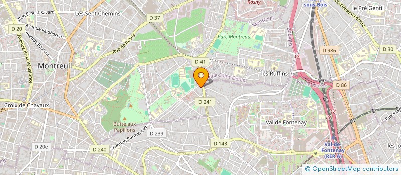 localisation de l'entreprise MONSIEUR REGIS HOUZET à MONTREUIL