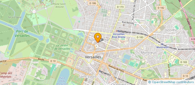 localisation de l'entreprise MONSIEUR REGIS HUBER à VERSAILLES
