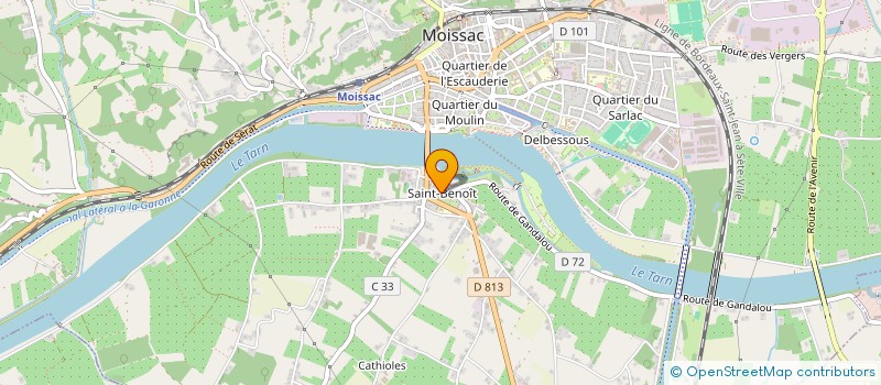 localisation de l'entreprise MONSIEUR REGIS HUGUET  MOISSAC