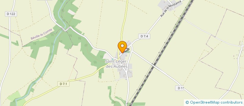 localisation de l'entreprise MONSIEUR REGIS HUMBERT  SAINT-LEGER-DES-AUBEES