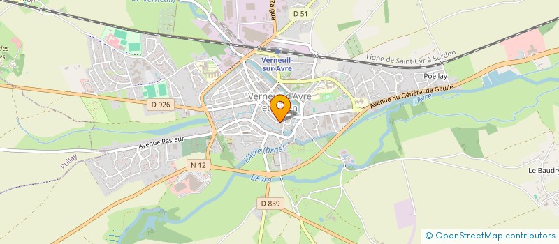 localisation de l'entreprise MONSIEUR REGIS HUREL  VERNEUIL D'AVRE ET D'ITON