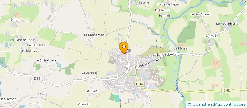 localisation de l'entreprise MONSIEUR REGIS JEAN à CINTRE