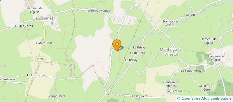 localisation de l'entreprise MONSIEUR REGIS JEANNE  MONTAIGU-LA-BRISETTE