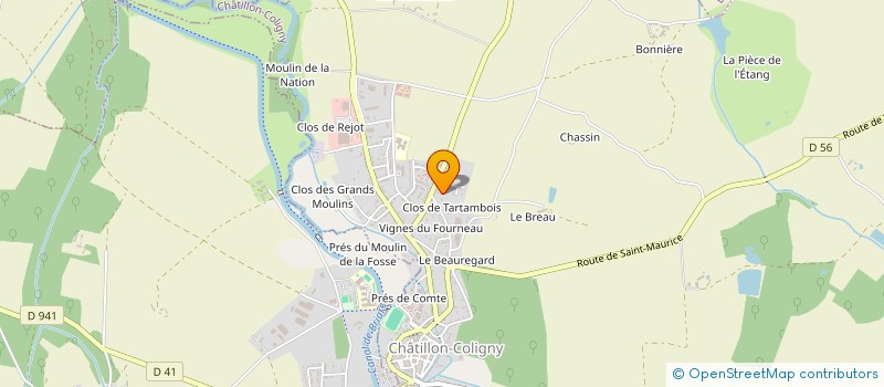 localisation de l'entreprise MONSIEUR REGIS JOLIVET à CHATILLON-COLIGNY