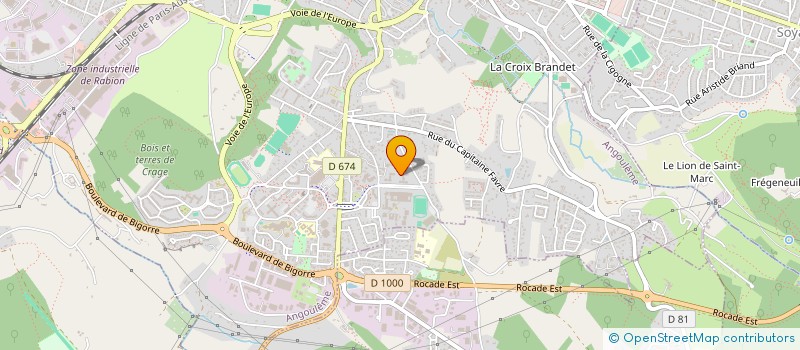 localisation de l'entreprise MONSIEUR REGIS JUGE à ANGOULEME