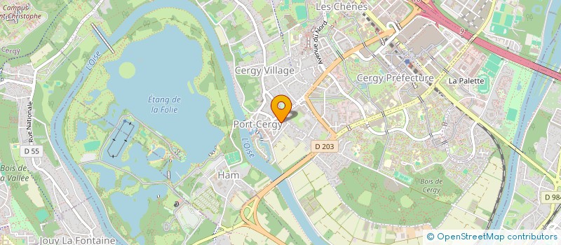 localisation de l'entreprise MONSIEUR REGIS JULIE  CERGY