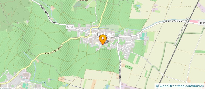 localisation de l'entreprise MONSIEUR REGIS KIENTZLER  BERGHEIM