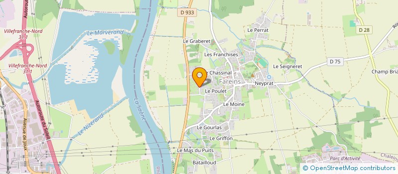 localisation de l'entreprise MONSIEUR REGIS KUMAR  FAREINS