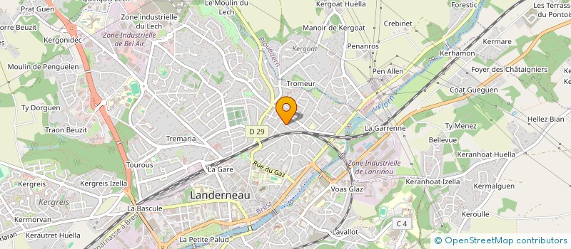 localisation de l'entreprise MONSIEUR REGIS L'HOSTIS  LANDERNEAU