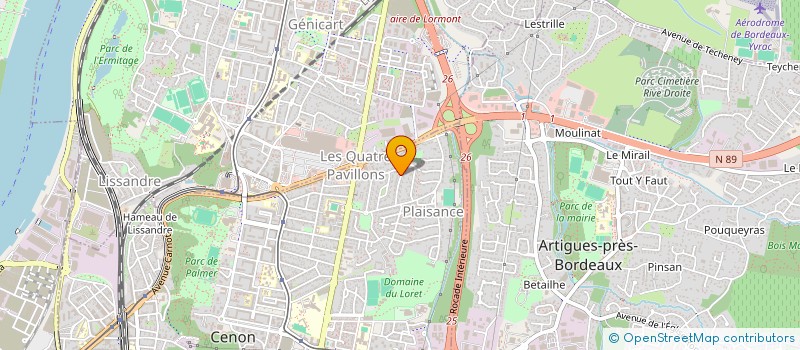 localisation de l'entreprise MONSIEUR REGIS LABATUT à CENON