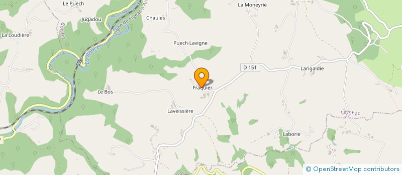 localisation de l'entreprise MONSIEUR REGIS LACALMONTIE à LEYNHAC