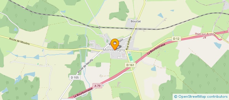 localisation de l'entreprise MONSIEUR REGIS LAFORET  MONTBEUGNY