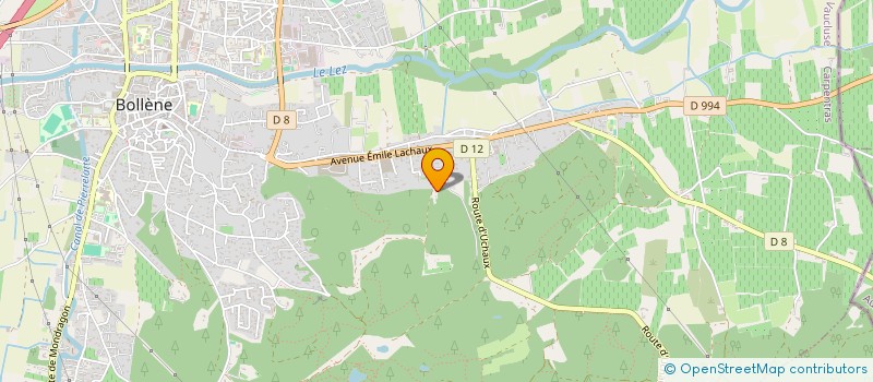 localisation de l'entreprise MONSIEUR REGIS LAMARLE  BOLLENE