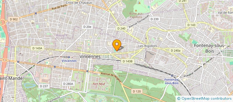 localisation de l'entreprise MONSIEUR REGIS LANDEL à VINCENNES