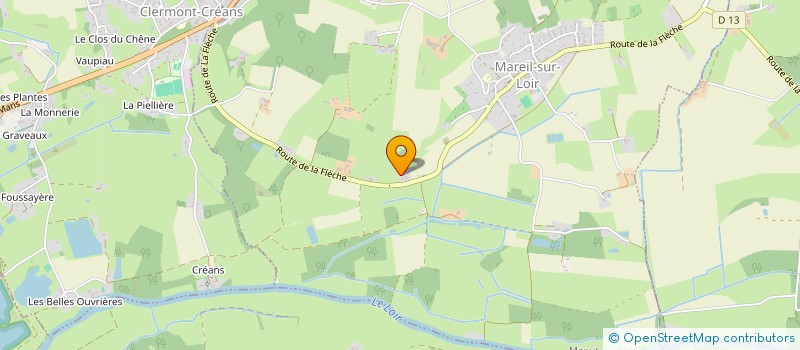 localisation de l'entreprise MONSIEUR REGIS LANGRAND  MAREIL SUR LOIR