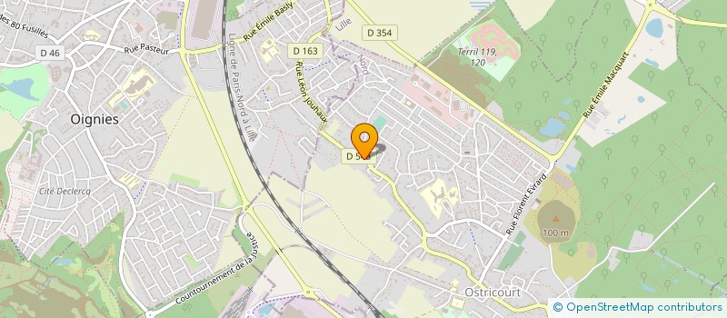 localisation de l'entreprise MONSIEUR REGIS LANNOYE à OSTRICOURT