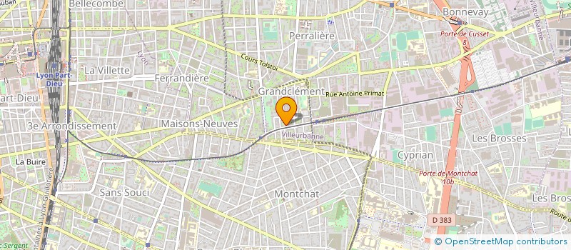 localisation de l'entreprise MONSIEUR REGIS LANOIX  VILLEURBANNE