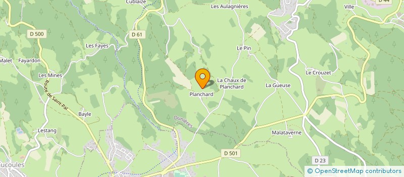 localisation de l'entreprise MONSIEUR REGIS LARDON  DUNIERES