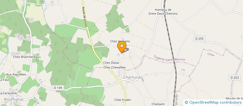 localisation de l'entreprise MONSIEUR REGIS LATORSE  TUGERAS ST MAURICE