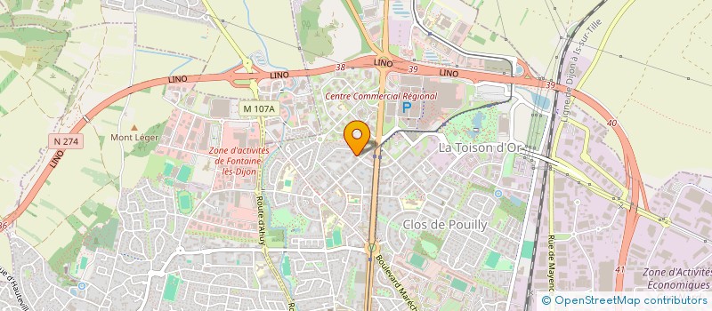 localisation de l'entreprise MONSIEUR REGIS LAUFERON à DIJON